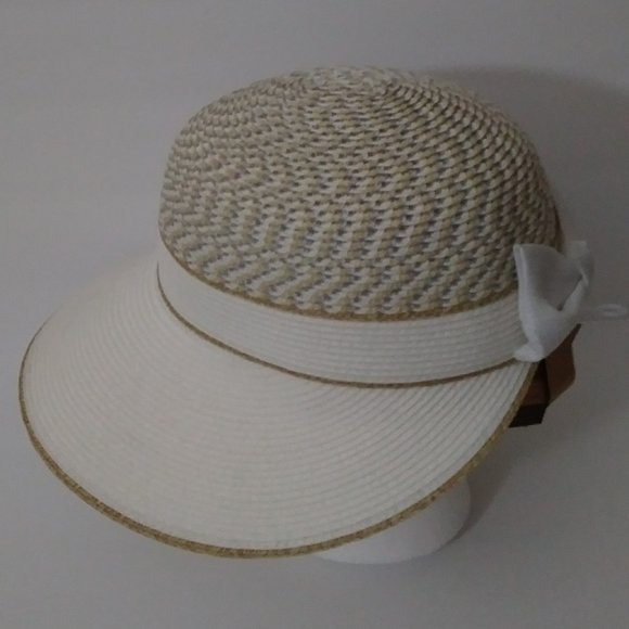 CC Accessories - Genuine C.C Brand Wide Brim Straw Floppy Hat